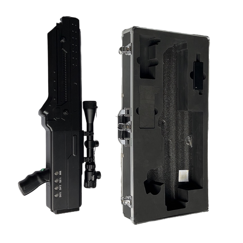  叶集手持便携式枪型低空防御反制四通道A型